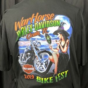 XXL 2019 Bike Fest War Horse Harley Davidson Ocala Florida T-shirt